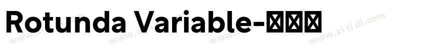 Rotunda Variable字体转换